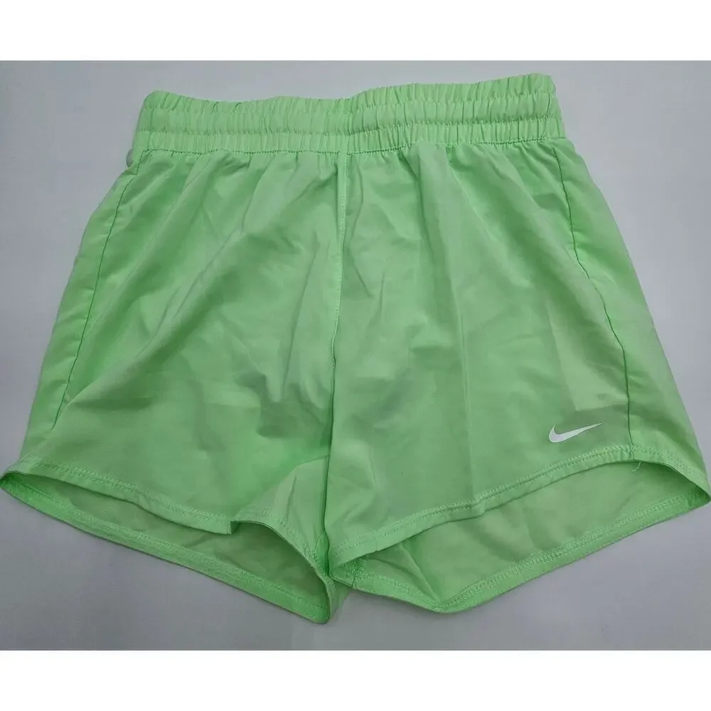 Nike One Girl's Size L Loose Fit Green Shorts